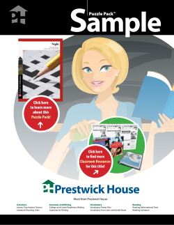 Night - Puzzle Pack - Sampler PDF