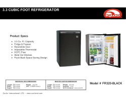 3.3 cubic foot refrigerator
