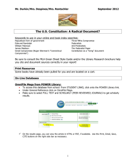 The U.S. Constitution: A Radical Document?