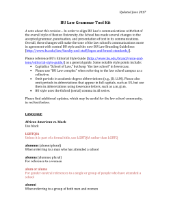 BU Law Grammar Tool Kit