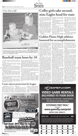 SPORTS SPORTS Baseball team loses by 10