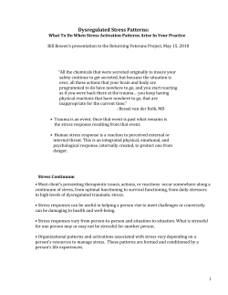 What To Do When Stress Activation Patterns Arise In Your Practice