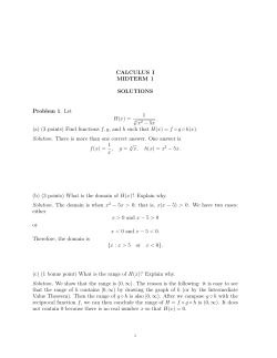 Old Exam 1 - Columbia Math