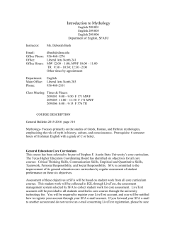 Introduction to Mythology