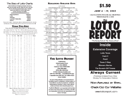 Lotto Report - Edition 0223