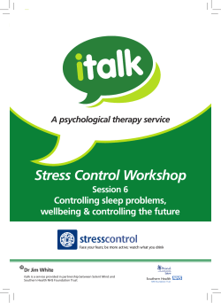Stress Control Workshop