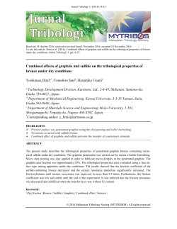 Combined effects of graphite and sulfide on the tribological