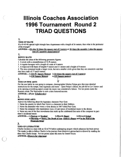 eCopy, Inc. - Quizbowl Packet
