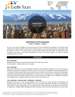 Chile, Santiago City Stay