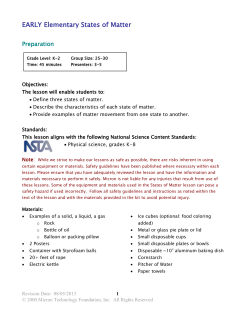 States of Matter Lesson - Micron Technology, Inc.