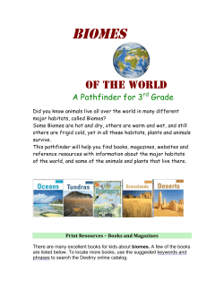 biomes - Bethel Public Schools