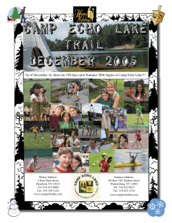 December 2005 - Camp Echo Lake