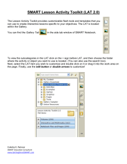 Smart Board Activity User`s Guide