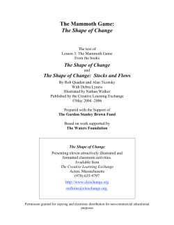 The Mammoth Game - Creative Learning Exchange