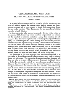 Motion Picture and Television Rights