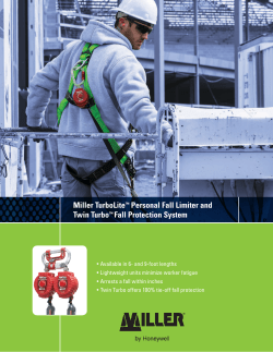 Miller TurboLite&trade; Personal Fall Limiter and Twin Turbo&trade; Fall