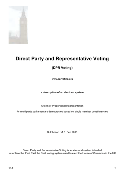 full description - Direct Party and Representative Voting