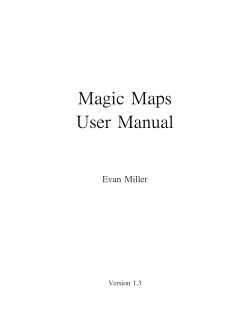 Magic Maps User Manual