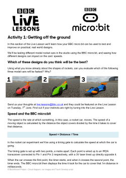 Activity 1: Getting off the ground