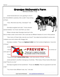 Math Story - Grandpa`s Cows