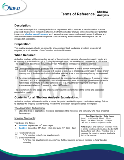 Terms of Reference: Shadow Analysis - Documents