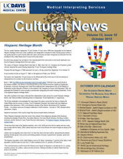 Hispanic Heritage Month Medical Interpreting Services Volume 13