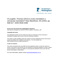 - Nottingham ePrints