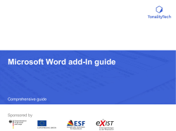 Microsoft Word add