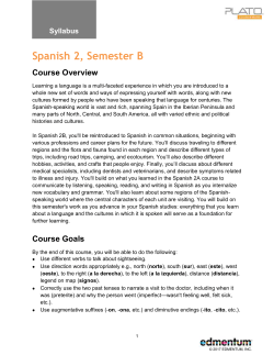 Spanish 2B