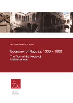 Economy of Ragusa, 1300 &ndash; 1800