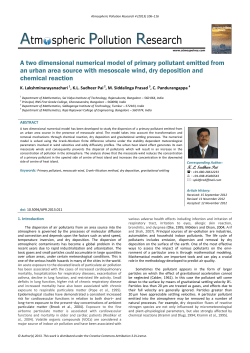 Atm spheric Pollution Research