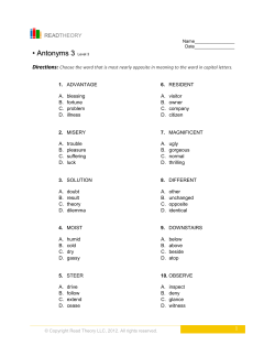 Antonyms 3 - English for Everyone