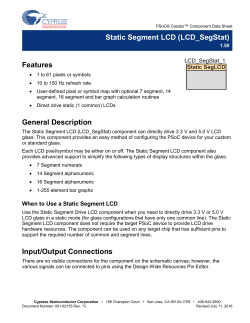 Static Segment LCD (LCD_SegStat)