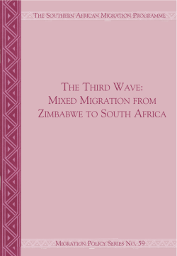 The Third Wave &ndash; Mixed Migration from Zimbabwe to South Africa