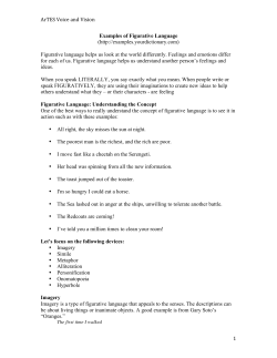 Examples of Figurative Language