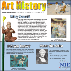 Meet the Artist Mary Cassatt Did you know?