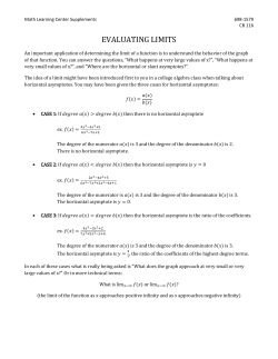 evaluating limits