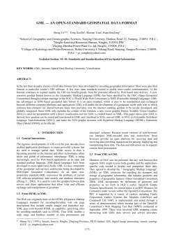 gml &ndash;&ndash; an open-standard geospatial data format