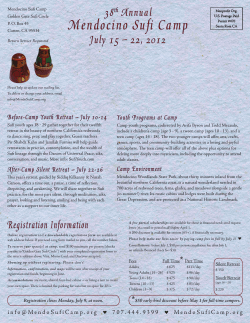 Mendocino Sufi Camp - Golden Gate Sufi Circle