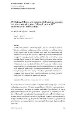 Dredging, drilling, and mapping television&acirc;&bull;Žs