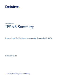 IPSAS Summary