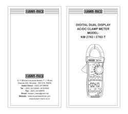 digital dual display ac/dc clamp meter model- km - Kusam