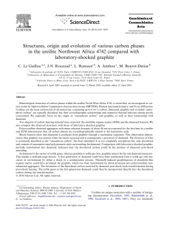 Structures, origin and evolution of various carbon phases in the