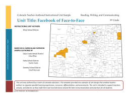 Unit Title: Facebook of Face-to-Face