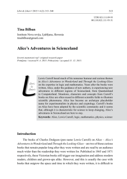 Alice`s Adventures in Scienceland