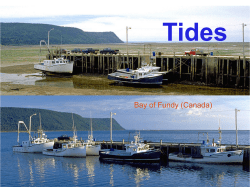 Teaching presentation on tides at the University of Hawaii at Hilo