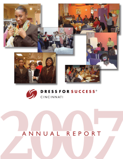 ANNUAL REPORT - Dress for Success Cincinnati