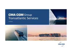 CMA CGM Presentation Transat 2015 - V1