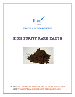 HIGH PURITY RARE EARTH