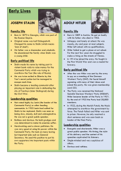 Early Lives - Mr Budd History